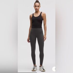 Lululemon Glow Up HR Tight 25 Graphite Grey High Rise Leggings Size 8
